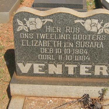 VENTER Elizabeth 1964-1964 :: VENTER Susara 1964-1964
