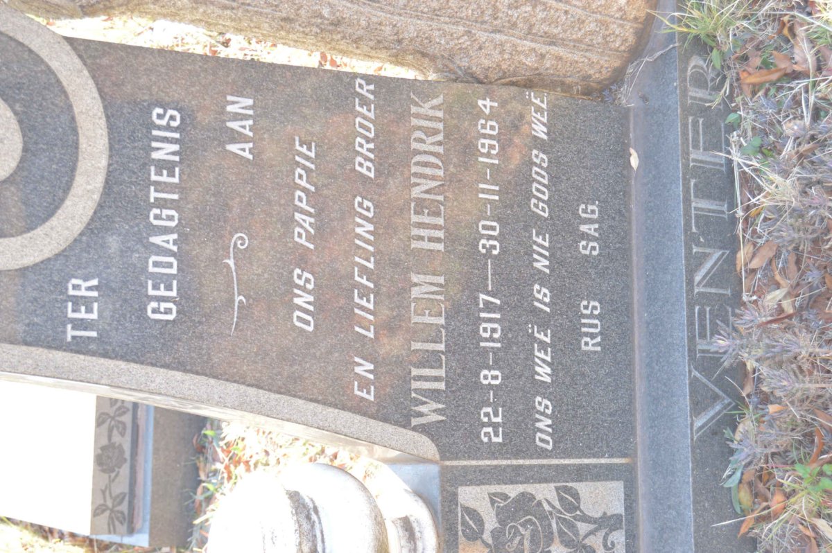 VENTER Willem Hendrik 1917-1964