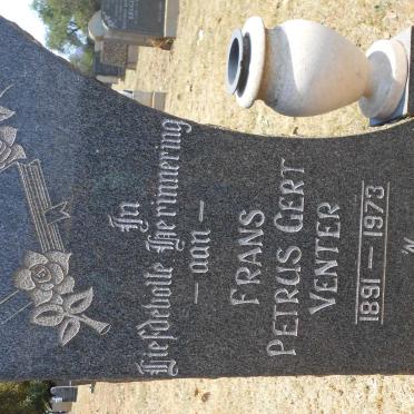 VENTER Frans Petrus Gert 1891-1973