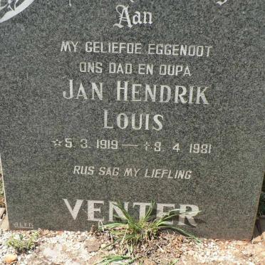 VENTER Jan Hendrik Louis 1919-1981