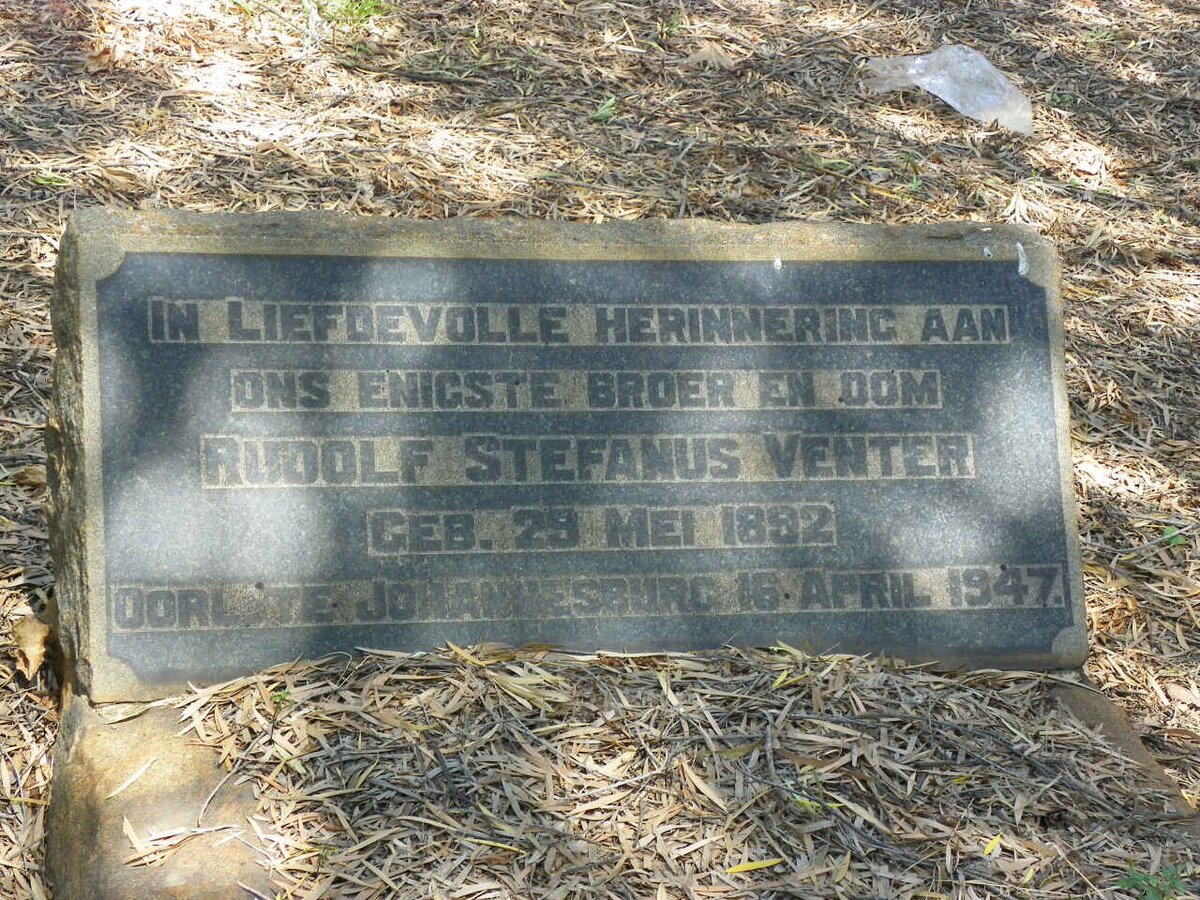 VENTER Rudolf Stefanus 1892-1947