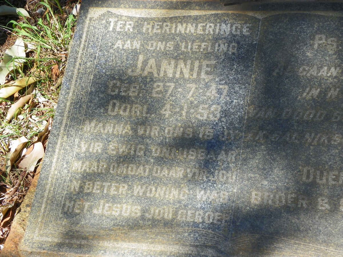 VENTER Jannie 1947-1953