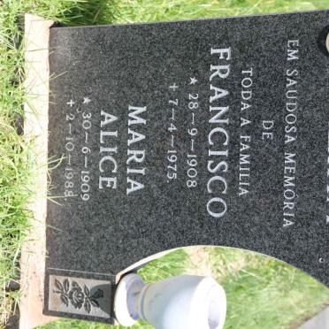 VIEIRA Francisco 1908-1975 &amp; Maria Alice 1909-1988