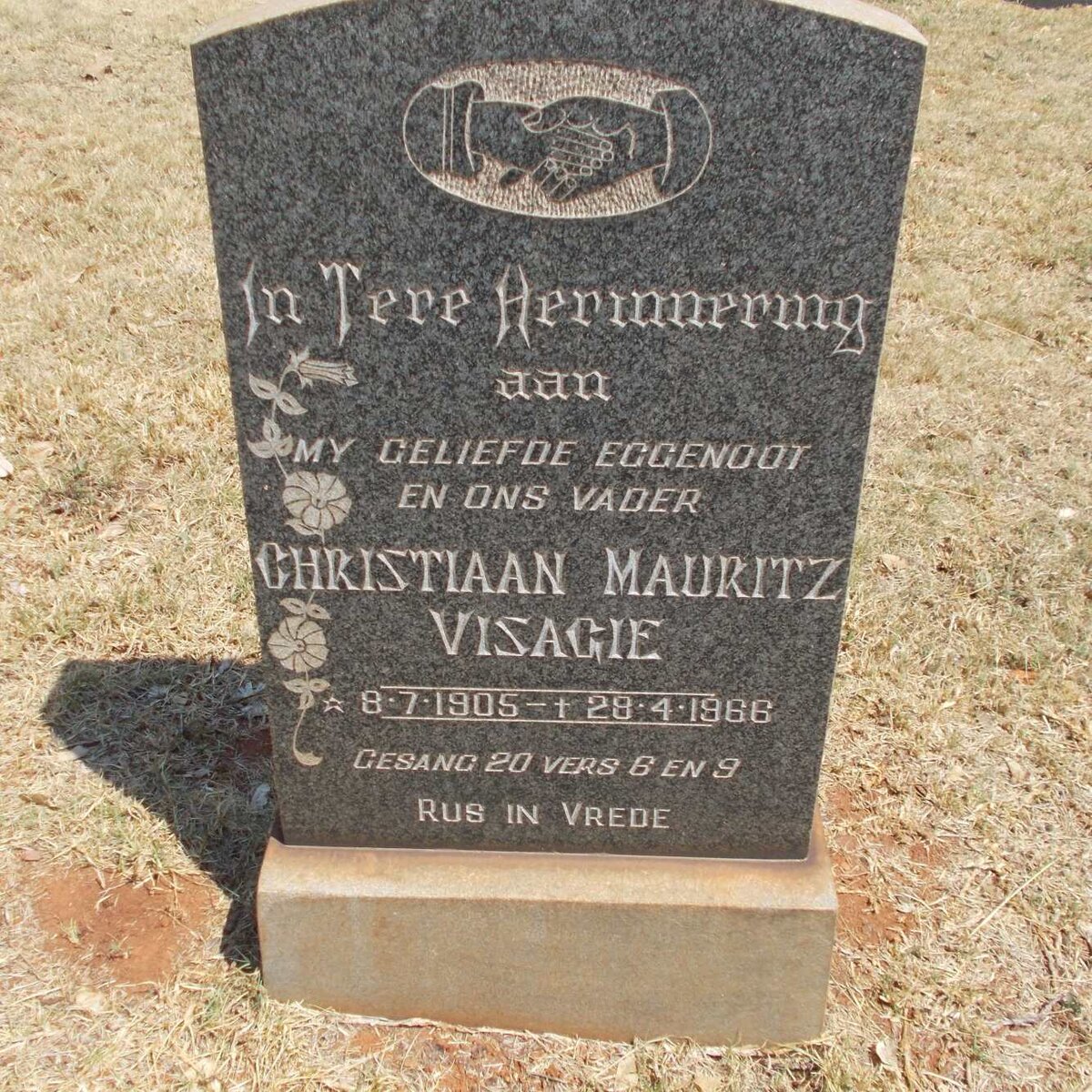 VISAGIE Christiaan Mauritz 1905-1966