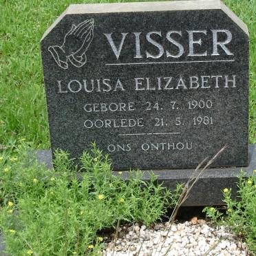VISSER Louisa Elizabeth 1900-1981