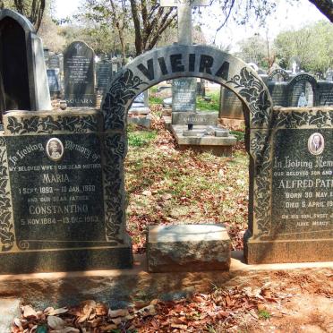 VIEIRA Constantino 1884-1963 &amp; Maria 1893-1960 :: VIEIRA Alfred Patrick 1917-1954