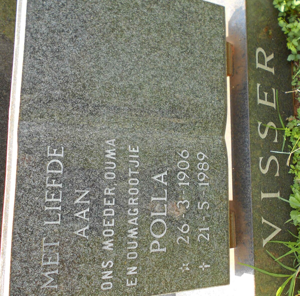 VISSER Polla 1906-1989