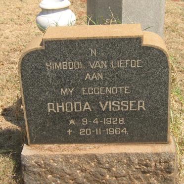 VISSER Rhoda 1928-1964