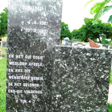 VILLIERS Willem Johannes, de 1921-1991