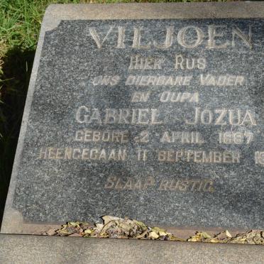 VILJOEN Gabriel Jozua 1887-1968 &amp; Maria Martha 1890-1955