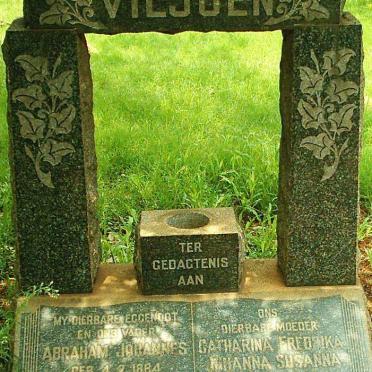 VILJOEN Abraham Johannes 1884-1962 &amp; Catherina Fredrika Johanna Susanna 1882-1958