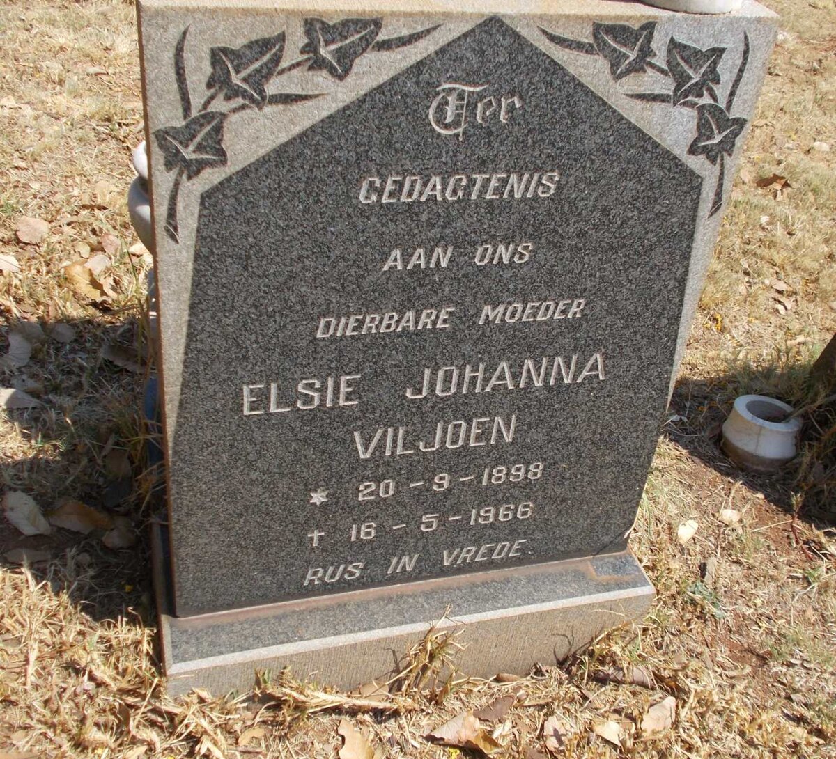 VILJOEN Elsie Johanna 1898-1966