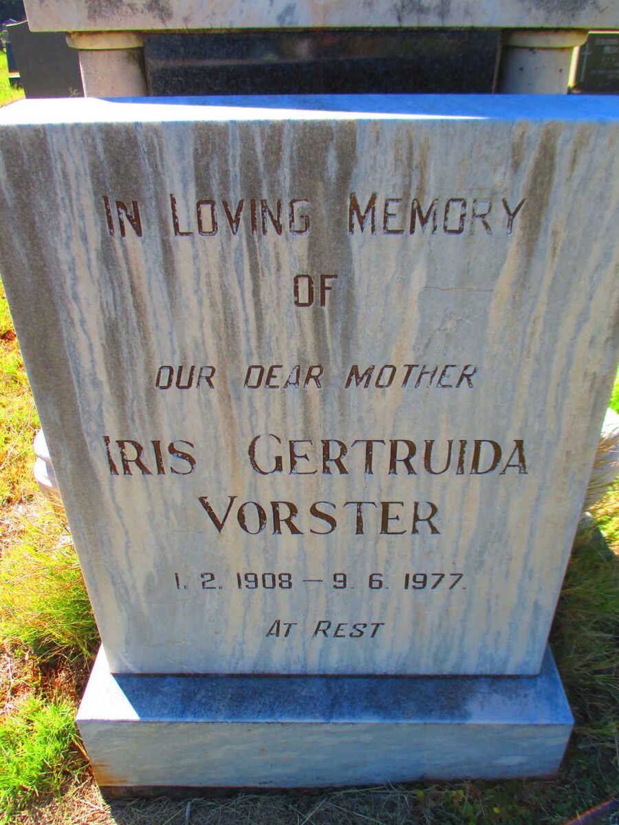 VORSTER Iris Gertruida 1908-1977
