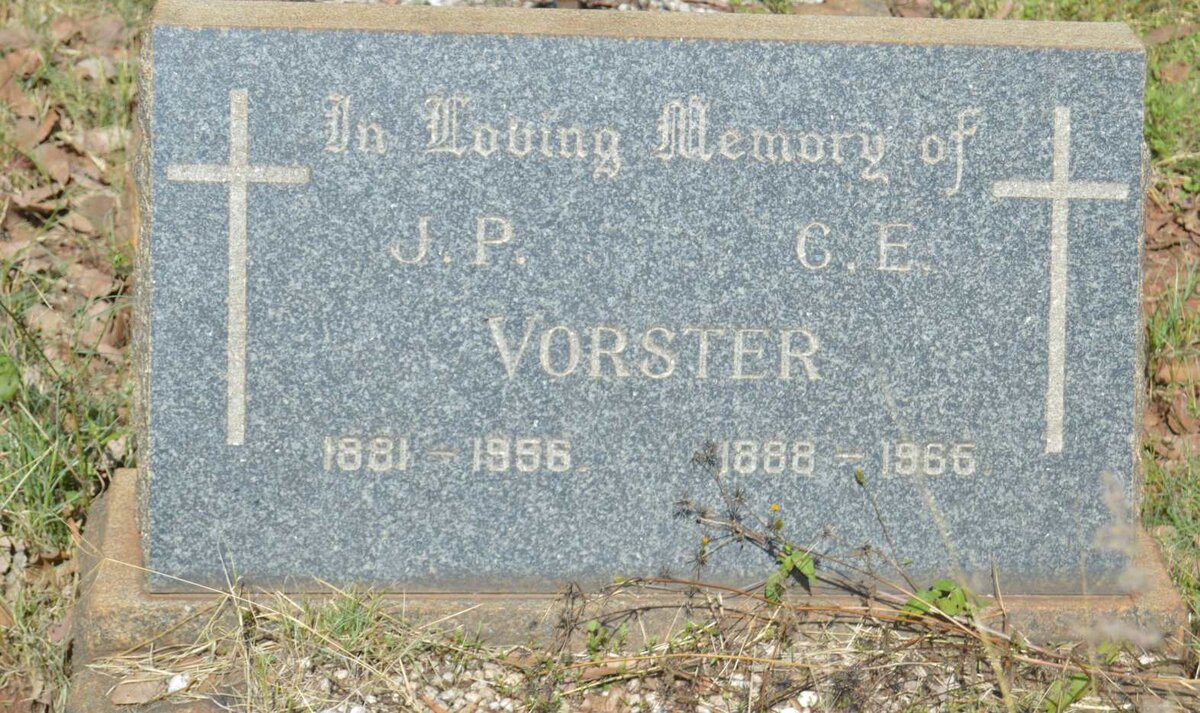 VORSTER J.P. 1881-1956 &amp; C.E. 1888-1966