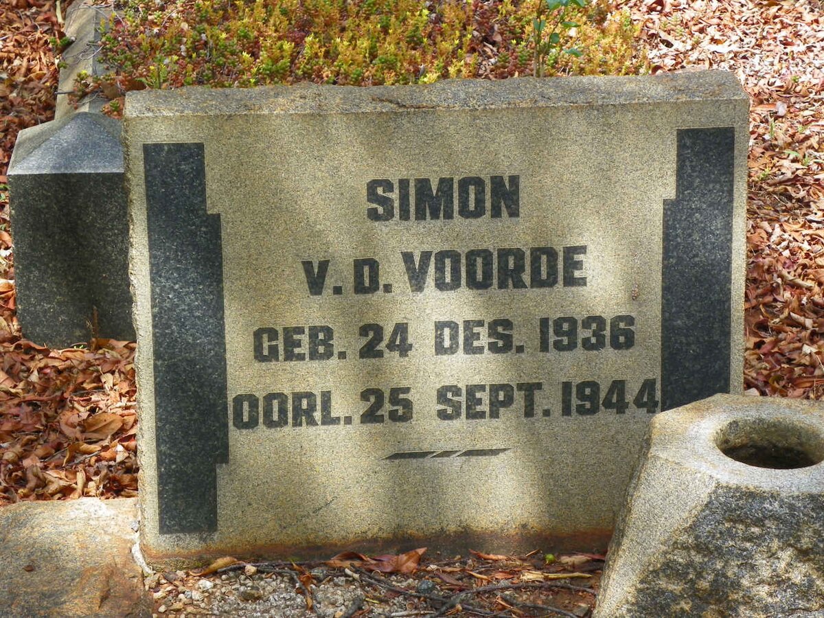VOORDE Simon, v.d. 1936-1944