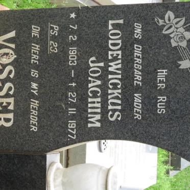 VOSSER Lodewickus Joachim 1903-1977