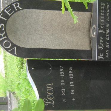 VORSTER Leon 1957-1985