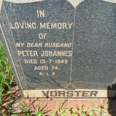 VORSTER Peter Johannes -1949