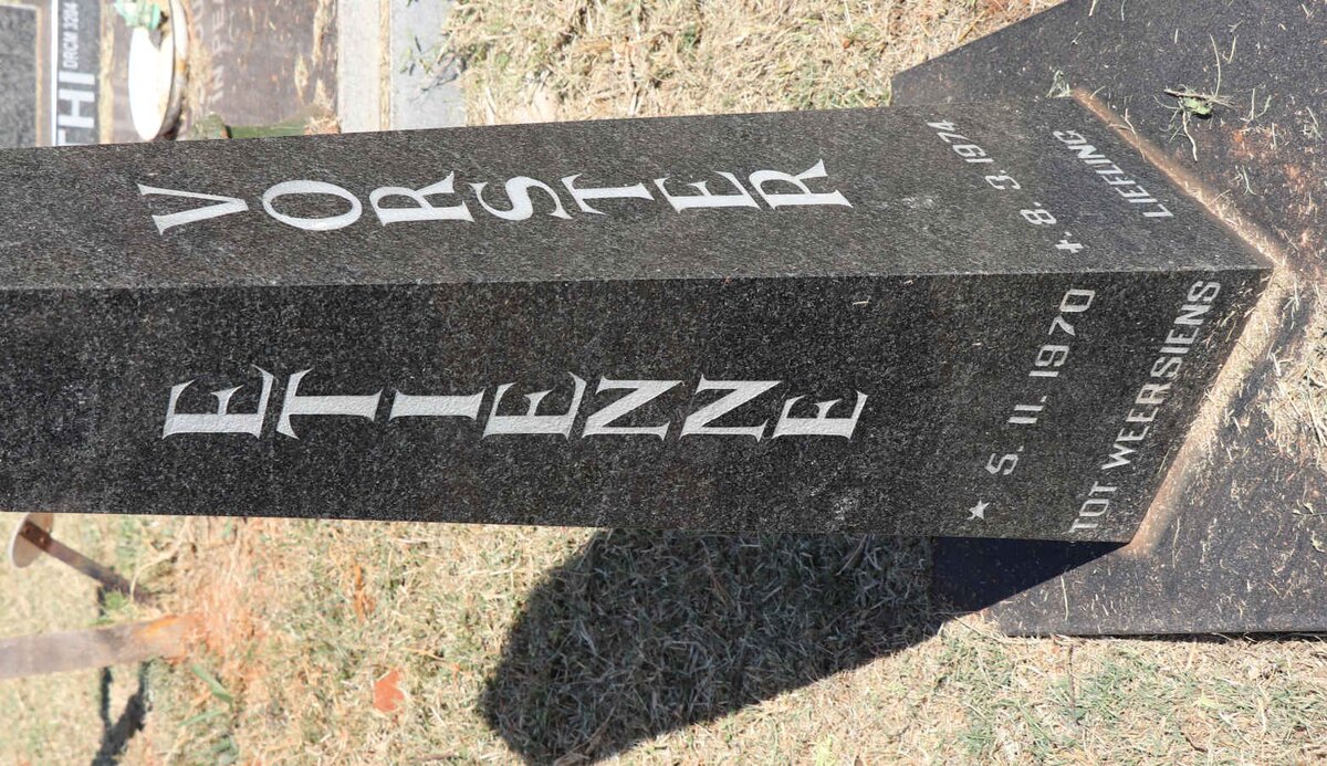 VORSTER Etienne 1970-1974