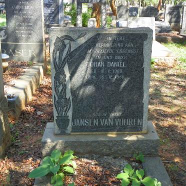 VUUREN Johan Daniël, Jansen van 1909-1959