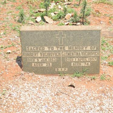 VUCINOVICH Humbert -1953 &amp; Clementina -1957