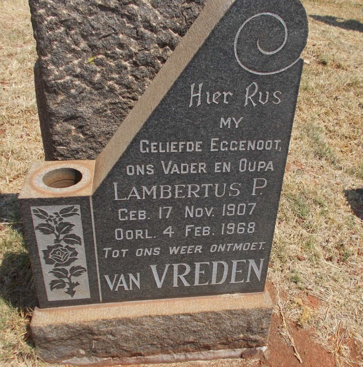 VREDEN Lambertus P., van 1907-1968