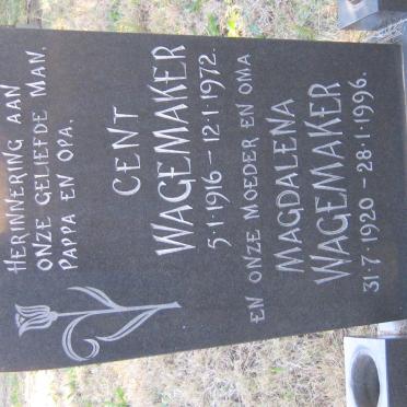 WAGEMAKER Cent 1916-1972 &amp; Magdalena 1920-1996