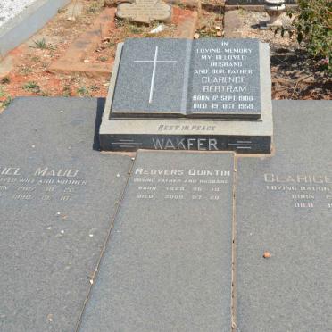 WAKFER Clarence Bertram 1900-1958 &amp; Ethel Maud 1907-1990