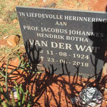 WAT Jacobus Johannes Hendrik Botha, van der 1924-2018