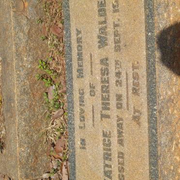 WALDECK Beatrice Theresa -1955