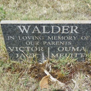 WALDER Victor Jack &amp; Melitta