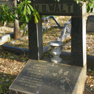 WALT Catherina Maria, van der 1897-1948