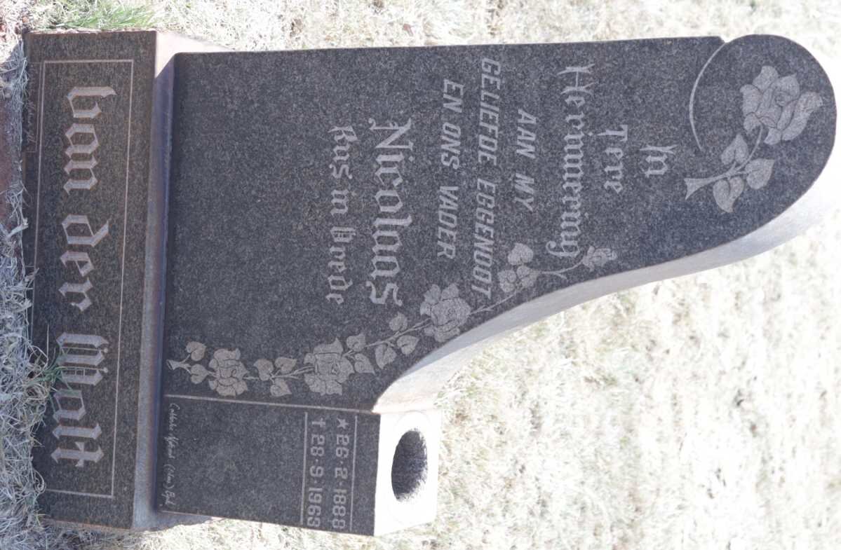 WALT Nicolaas, van der 1888-1963