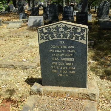 WALT Izak Jacobus, van der 1864-1948