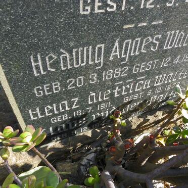 WALTER Heinz Dietrich WALTER 1911-1973 :: WALTER Klaus Rudiger 1942-1974