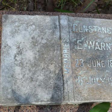 WARNE Constance E. 1888-1956