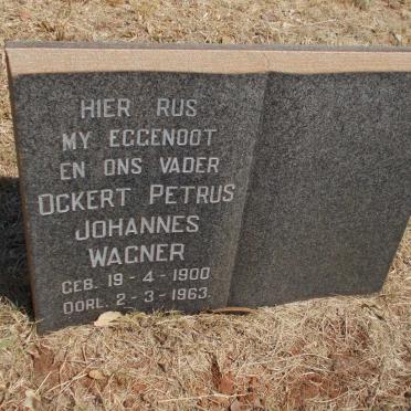 WAGNER Ockert Petrus Johannes 1900-1963