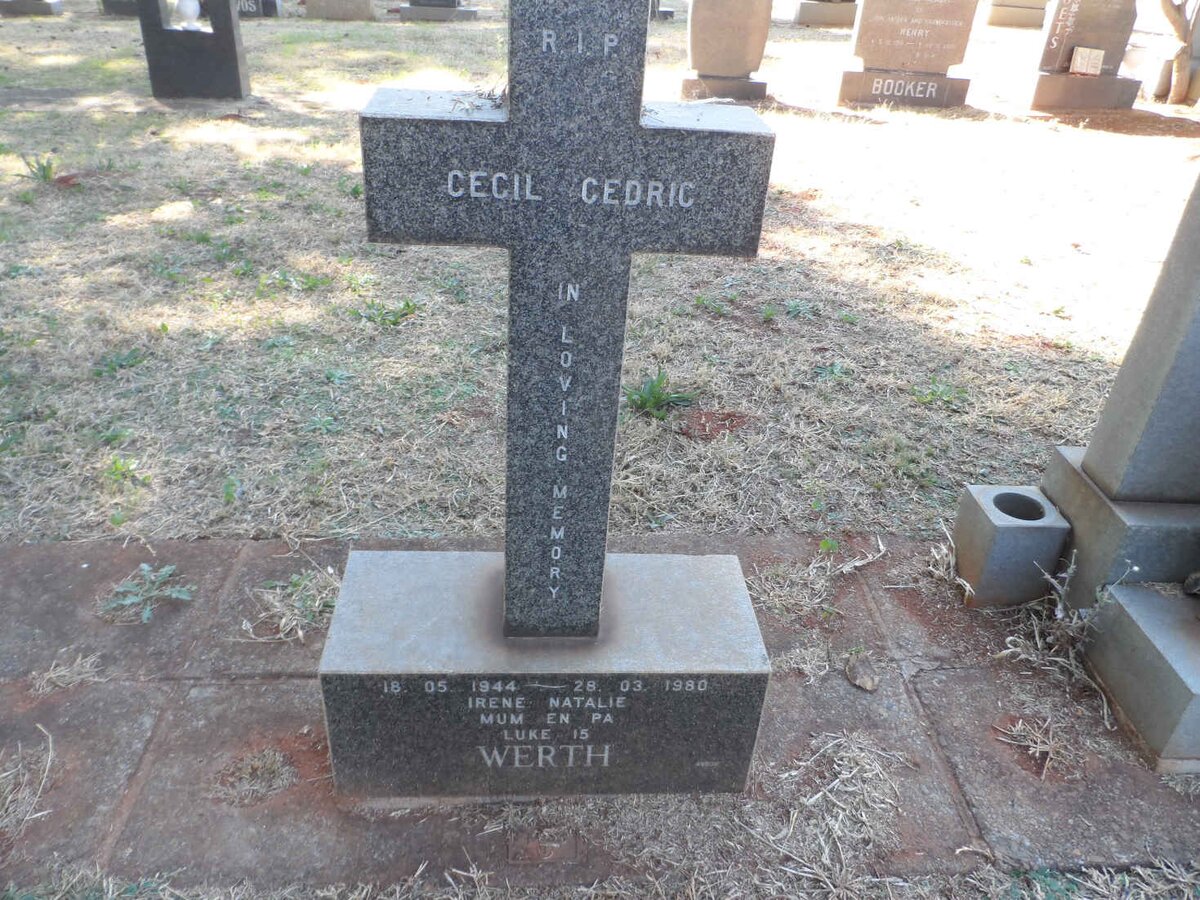 WERTH Cecil Cedric 1944-1980