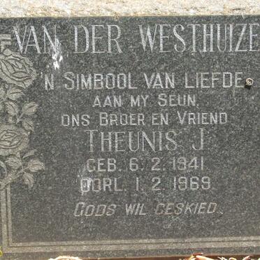 WESTHUIZEN Theunis J., van der 1941-1969