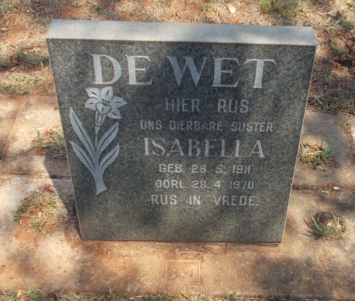 WET Isabella, de 1911-1970