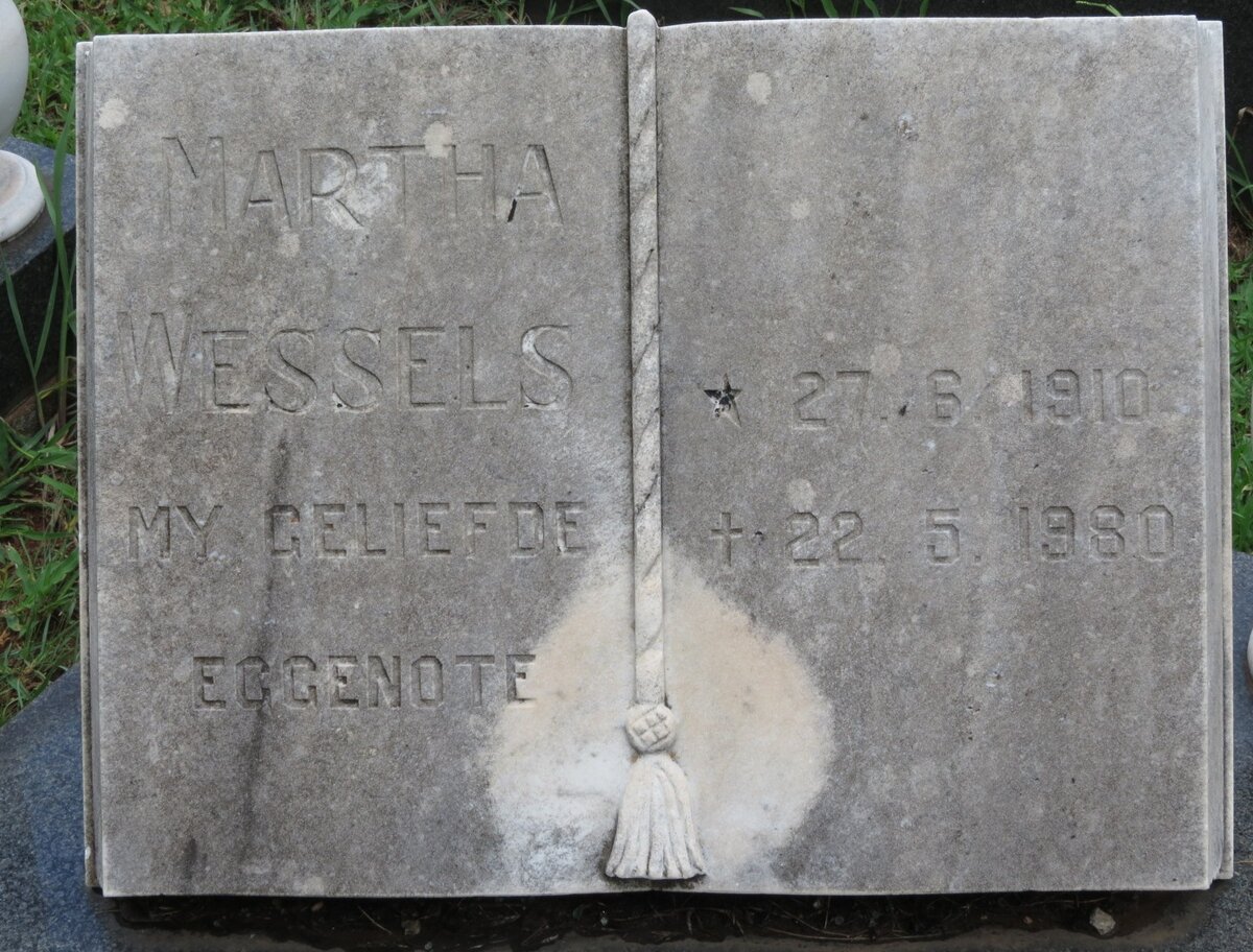 WESSELS Martha 1910-1980