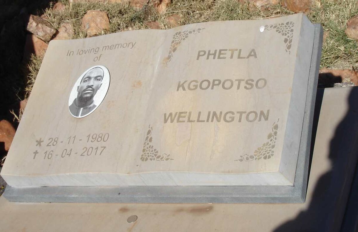 WELLINGTON Phetla Kgopotso 1980-2017