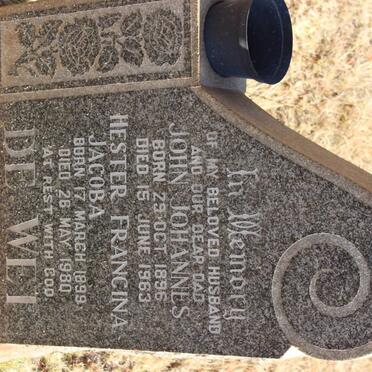 WET John Johannes, de 1896-1963 &amp; Hester Francina Jacoba 1899-1980