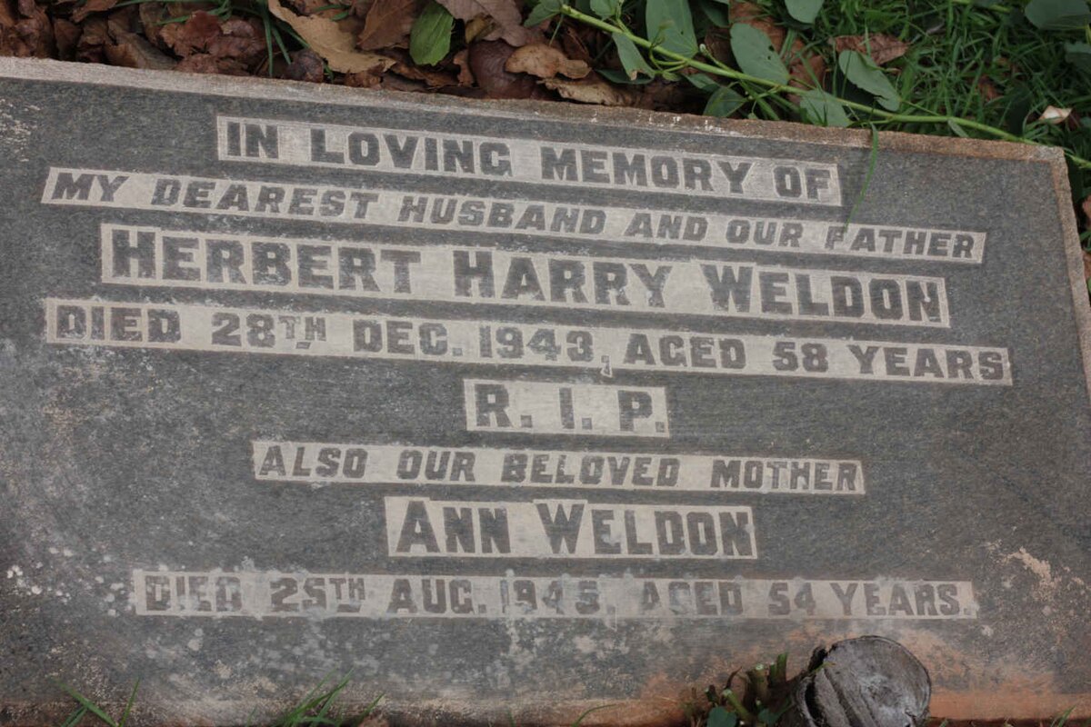 WELDON Herbert Harry -1943 &amp; Ann -1945