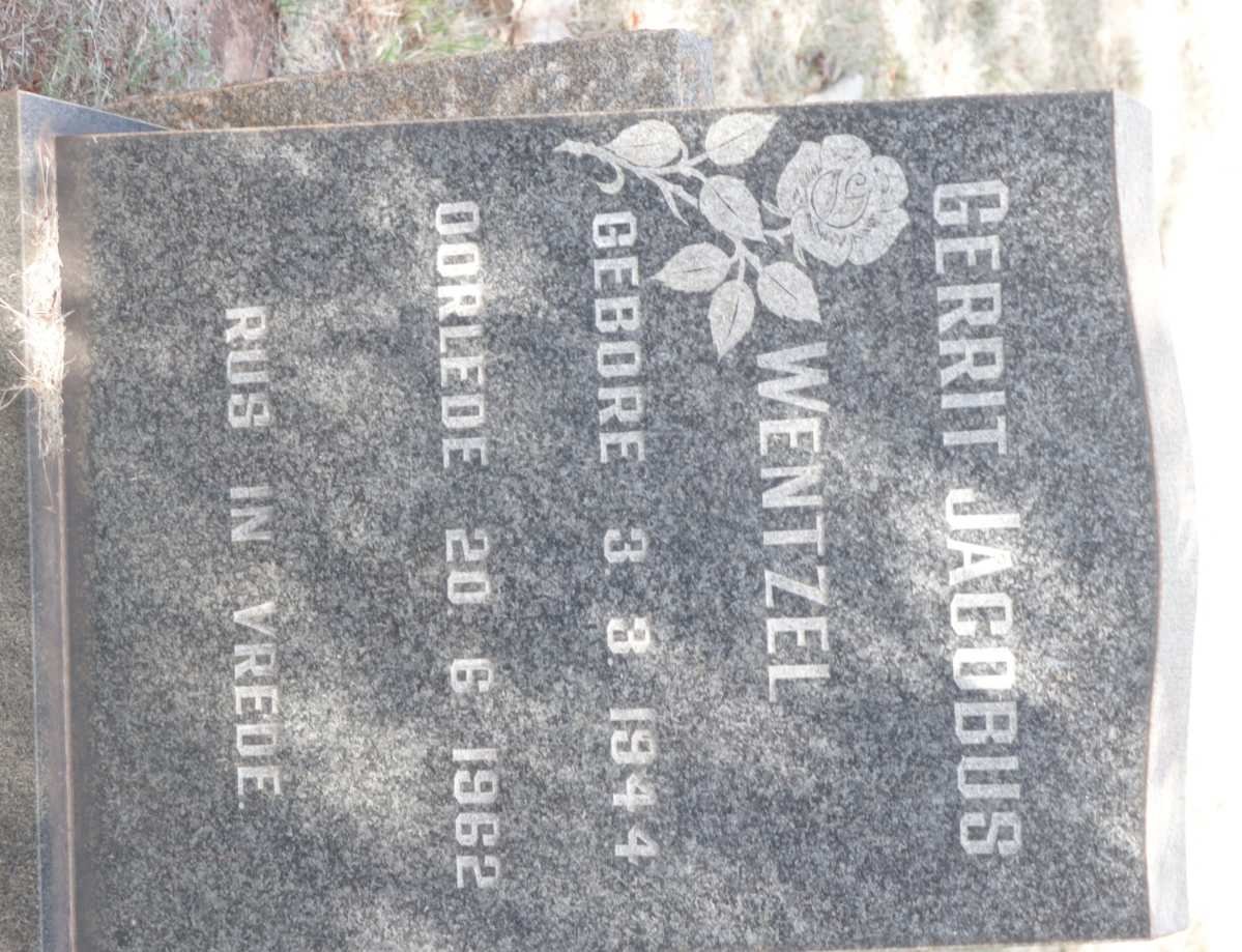 WENTZEL Gerrit Jacobus 1944-1962