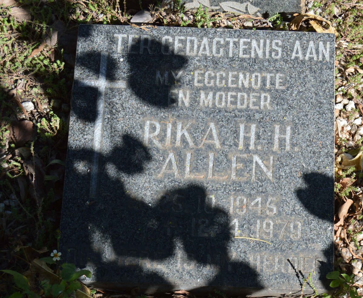 WEYERS Hendrik Johannes 1934-1955 :: ALLEN Rika H.H. 1945-1979