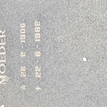 WESTHUIZEN ?, van der 1905-1981 &amp; ? 1906-1982