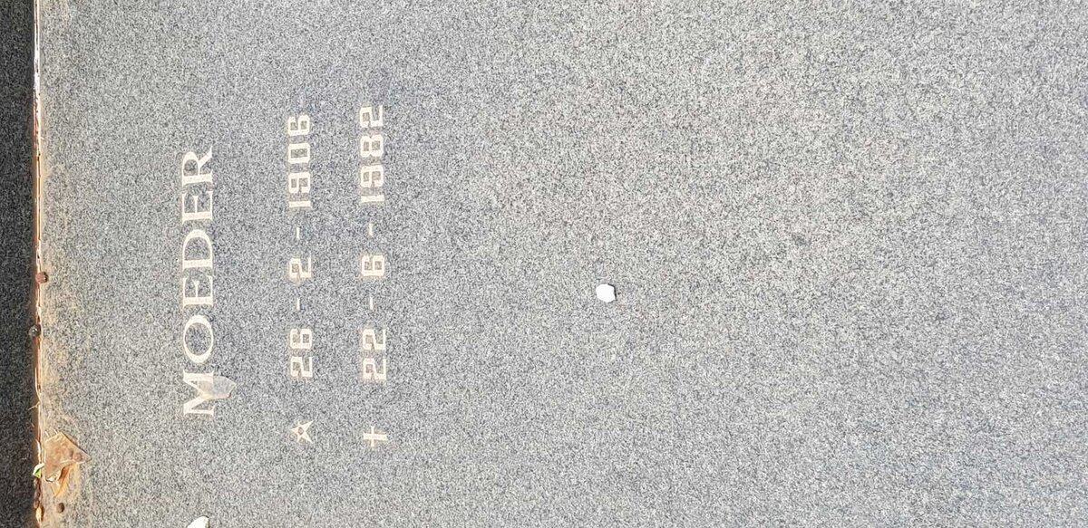 WESTHUIZEN Moeder, van der 1906-1982