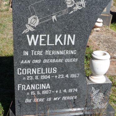 WELKIN Cornelius 1904-1957 &amp; Francina 1907-1974