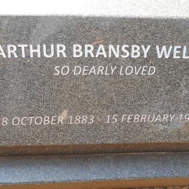 WELSH Arthur Bransby 1883-1950 